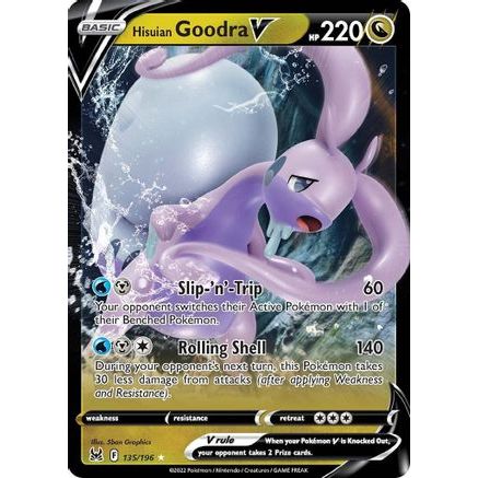 Hisuian Goodra V 135/196 - SWSH11 Lost Origin Holofoil