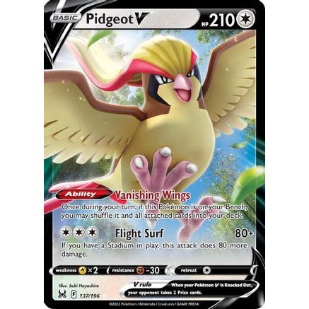 Pidgeot V 137/196 - SWSH11 Lost Origin Holofoil
