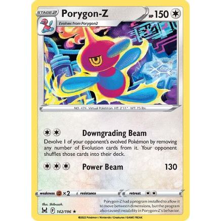 Porygon-Z 142/196 - SWSH11 Lost Origin Reverse Holofoil