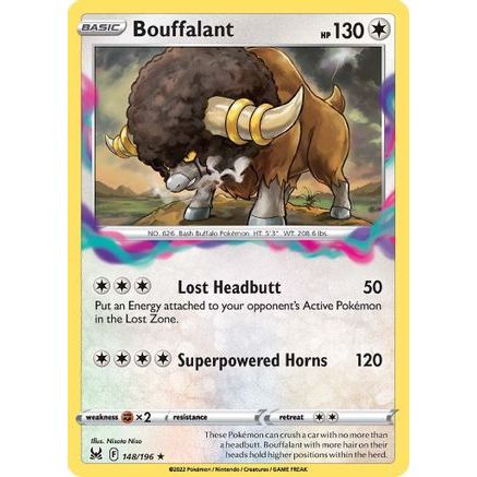 Bouffalant 148/196 - SWSH11 Lost Origin Reverse Holofoil