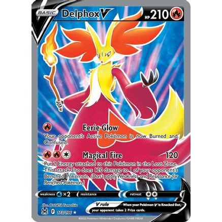 Delphox V (Full Art) 173/196 - SWSH11 Lost Origin Holofoil