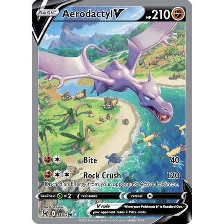 Aerodactyl V (Alternate Full Art) 180/196 - SWSH11 Lost Origin Holofoil