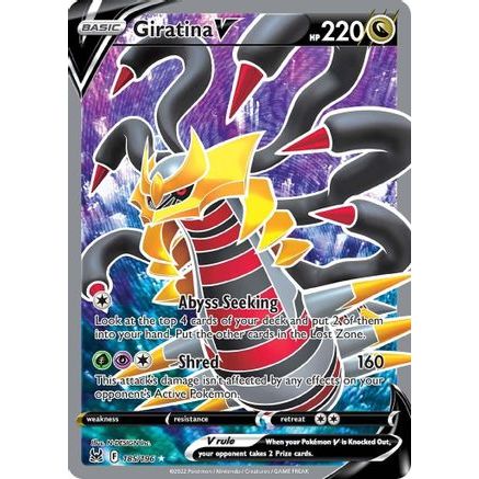 Giratina V (Full Art) 185/196 - SWSH11 Lost Origin Holofoil