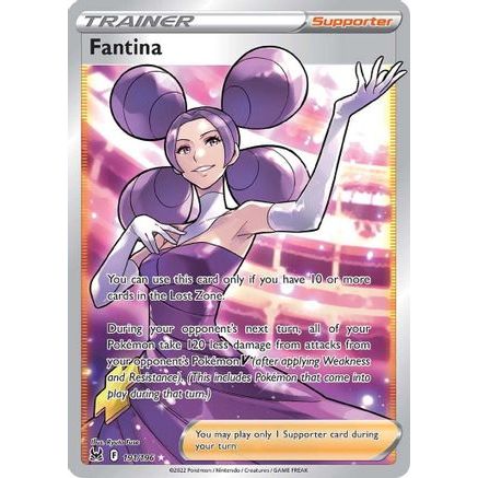Fantina (Full Art) 191/196 - SWSH11 Lost Origin Holofoil