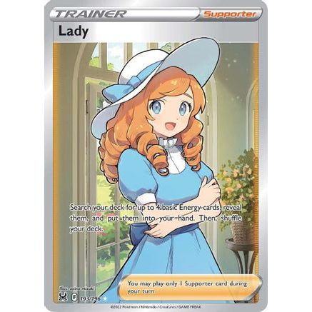 Lady (Full Art) 193/196 - SWSH11 Lost Origin Holofoil