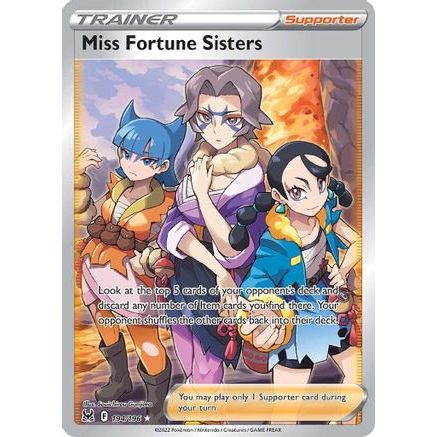 Miss Fortune Sisters (Full Art) 194/196 - SWSH11 Lost Origin Holofoil
