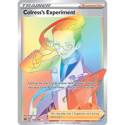 Colress's Experiment (Secret) 205/196 - SWSH11 Lost Origin Holofoil
