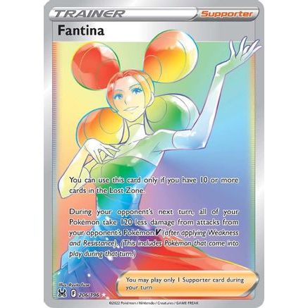 Fantina (Secret) 206/196 - SWSH11 Lost Origin Holofoil