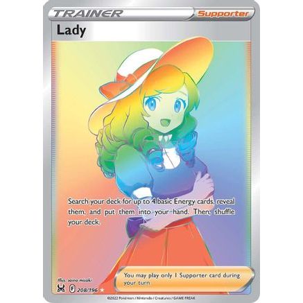 Lady (Secret) 208/196 - SWSH11 Lost Origin Holofoil