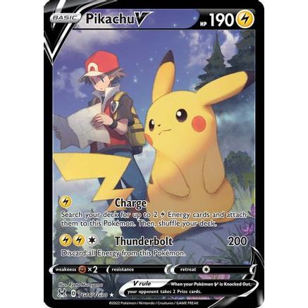 Pikachu V TG16/30 - SWSH11 Lost Origin Trainer Gallery Holofoil