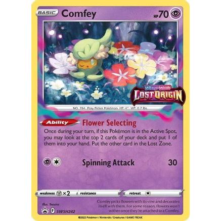 Comfey - SWSH242 (Prerelease) SWSH242/307 - SWSH Sword & Shield Promo Cards Holofoil