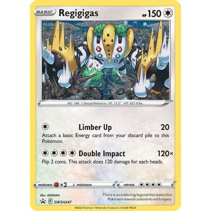 Regigigas - SWSH247 (Cosmos Holo) SWSH247/307 - SWSH Sword & Shield Promo Cards Holofoil