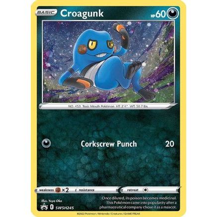 Croagunk - SWSH245 (Cosmos Holo) SWSH245/307 - SWSH Sword & Shield Promo Cards Holofoil