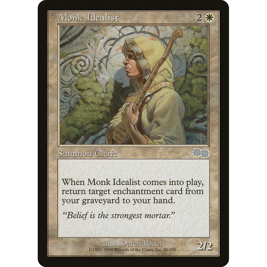 Monk Idealist (USG-020) - Urza's Saga