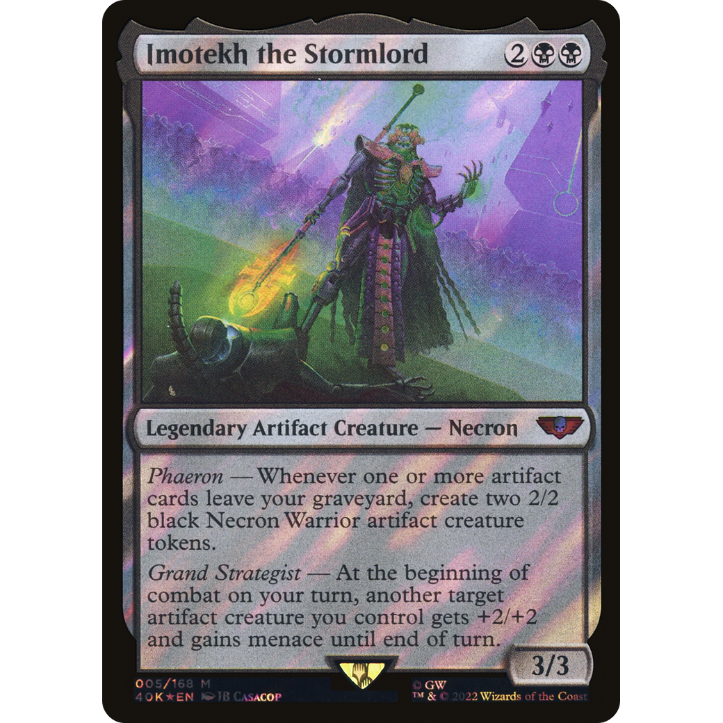 Imotekh the Stormlord (40K-005) - Warhammer 40,000 Commander Foil