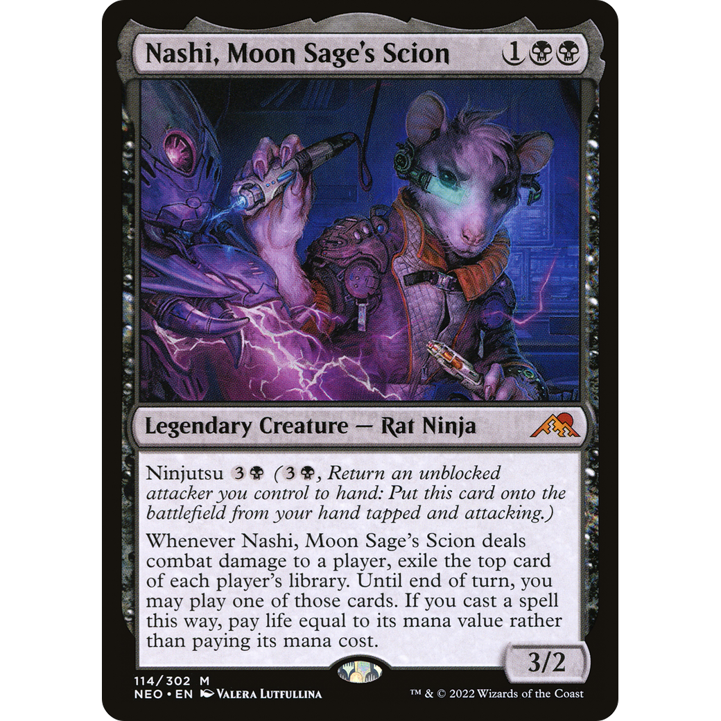 Nashi, Moon Sage's Scion (NEO-114) - Kamigawa: Neon Dynasty Foil