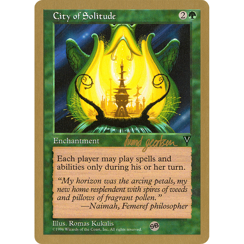 City of Solitude - 1997 Svend Geertsen (VIS) (SB) (WCD-) - World Championship Decks 1997