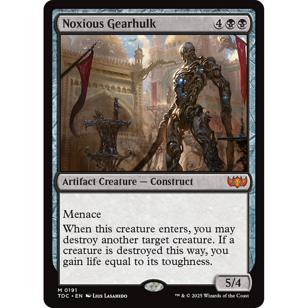 Noxious Gearhulk (TDC-191) - Commander: Tarkir: Dragonstorm
