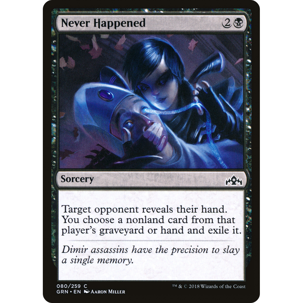 Never Happened (GRN-080) - Guilds of Ravnica