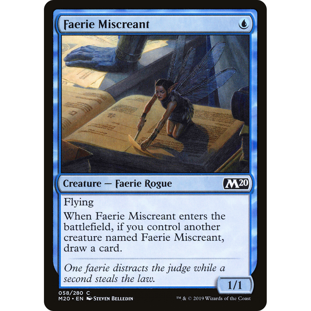 Faerie Miscreant (M20-058) - Core Set 2020 Foil