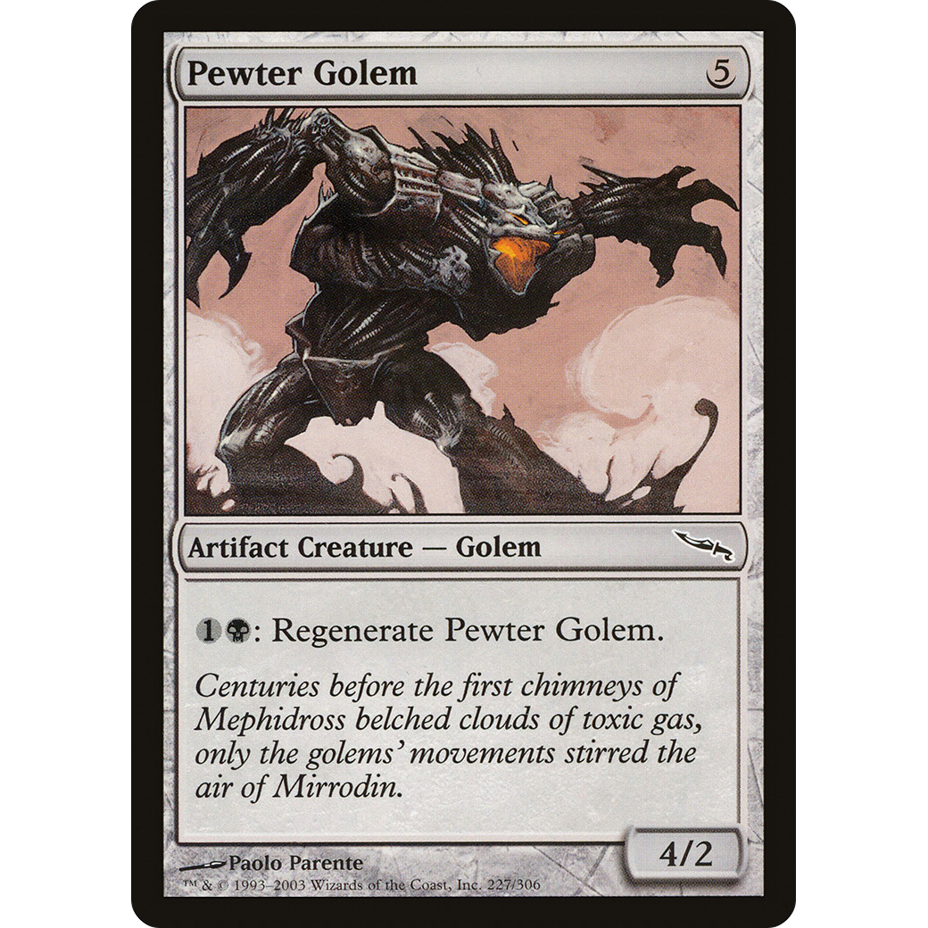 Pewter Golem (MRD-227) - Mirrodin Foil