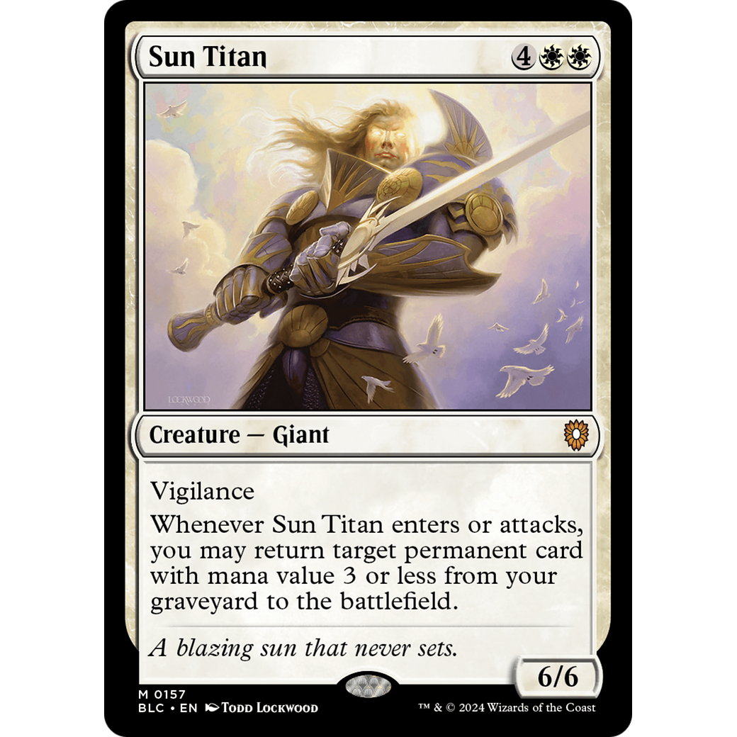 Sun Titan (BLC-157) - Bloomburrow Commander