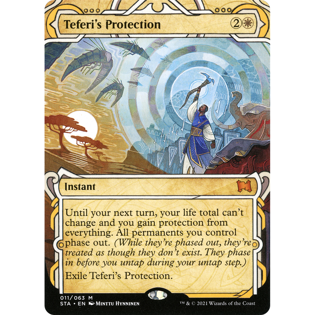Teferi's Protection (STA-011) - Strixhaven Mystical Archive: (Showcase) (Borderless) Foil