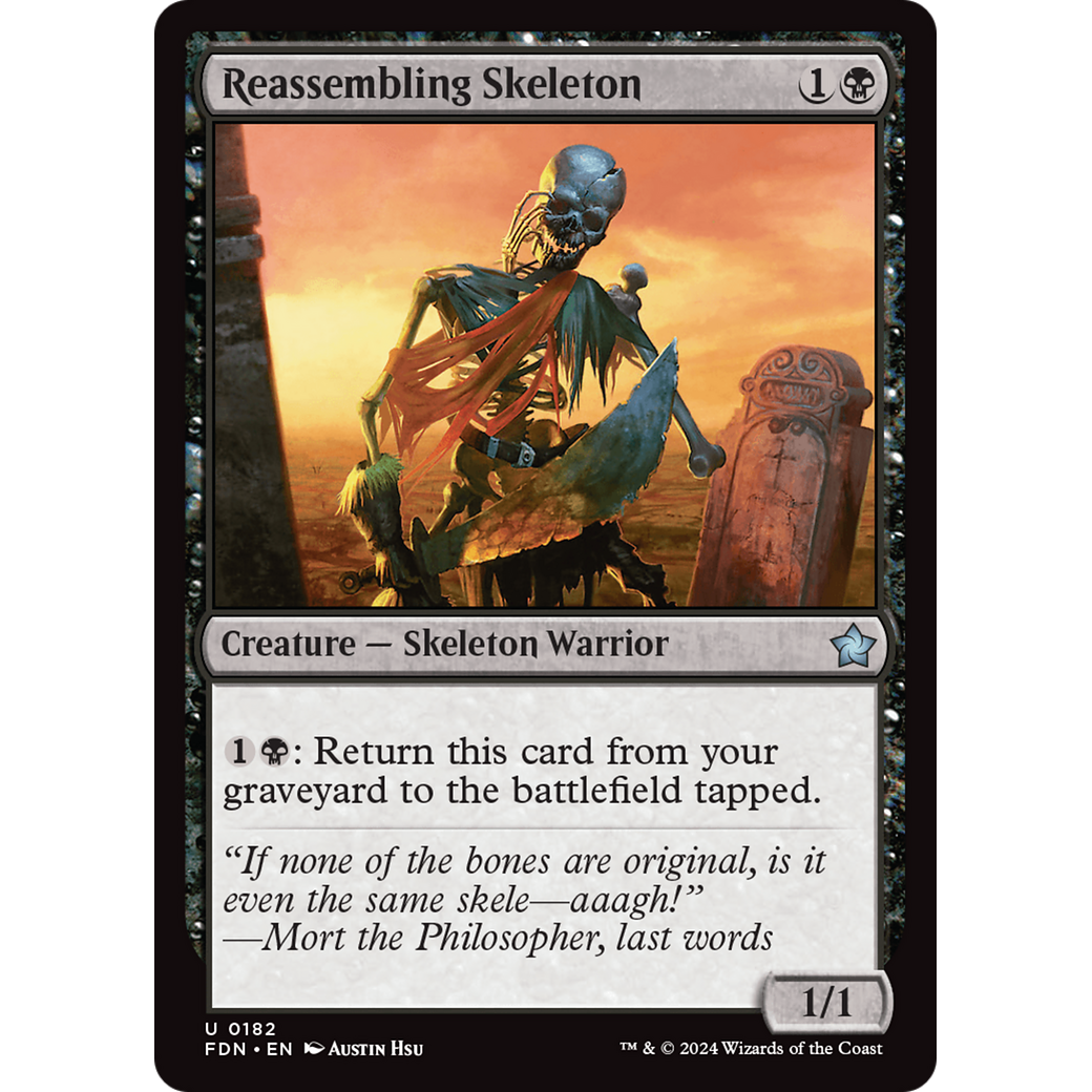 Reassembling Skeleton (FDN-182) - Foundations Foil