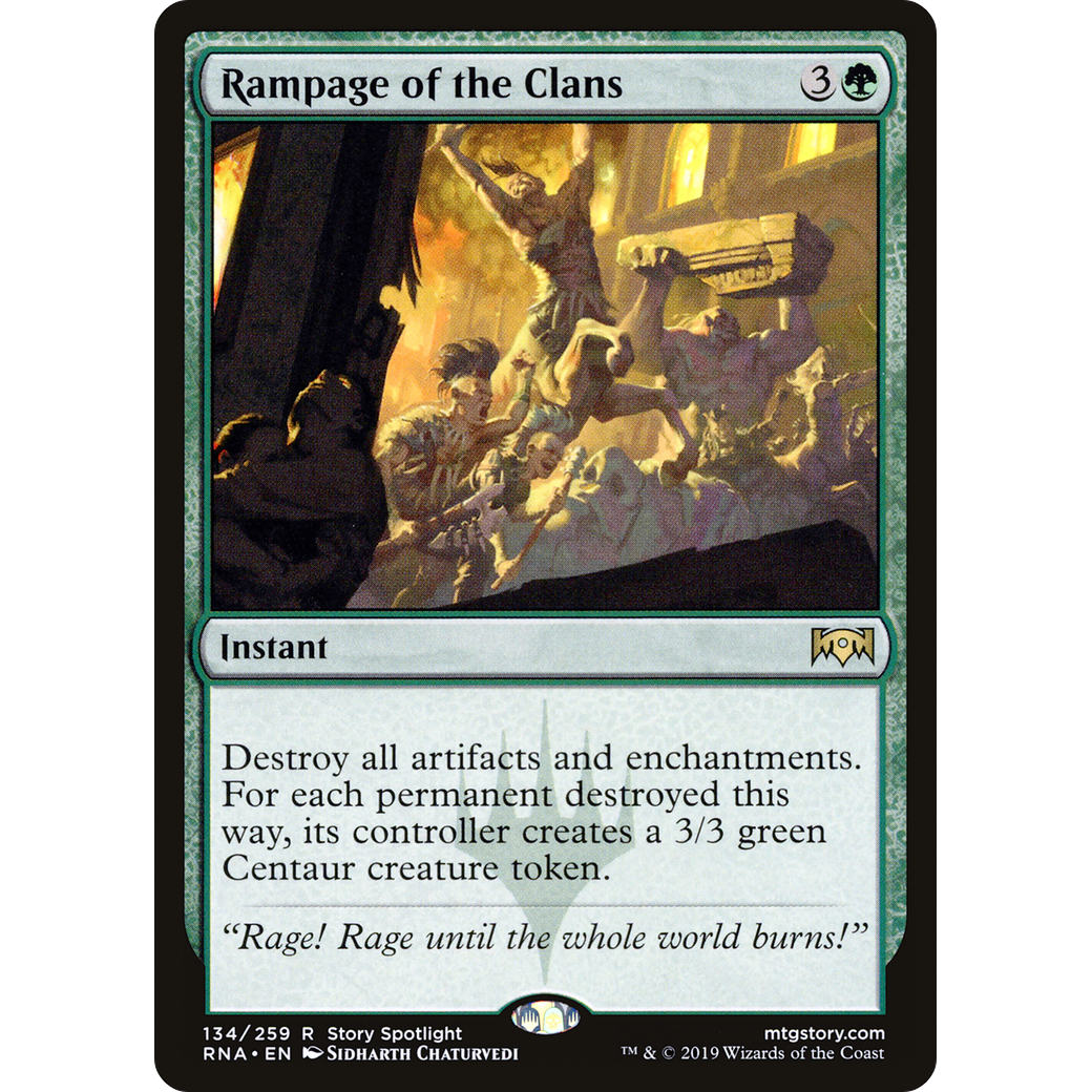 Rampage of the Clans (RNA-134) - Ravnica Allegiance Foil