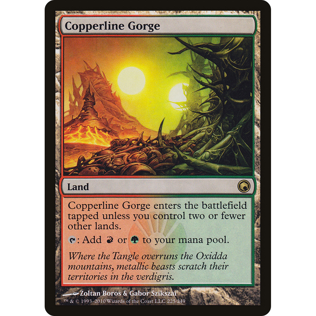 Copperline Gorge (SOM-225) - Scars of Mirrodin Foil