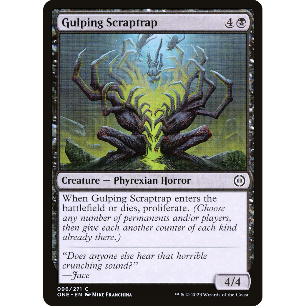 Gulping Scraptrap (ONE-096) - Phyrexia: All Will Be One Foil