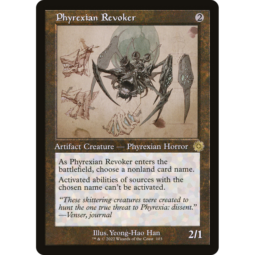 Phyrexian Revoker (Schematic) (BRR-103) - The Brothers' War Retro Artifacts Foil
