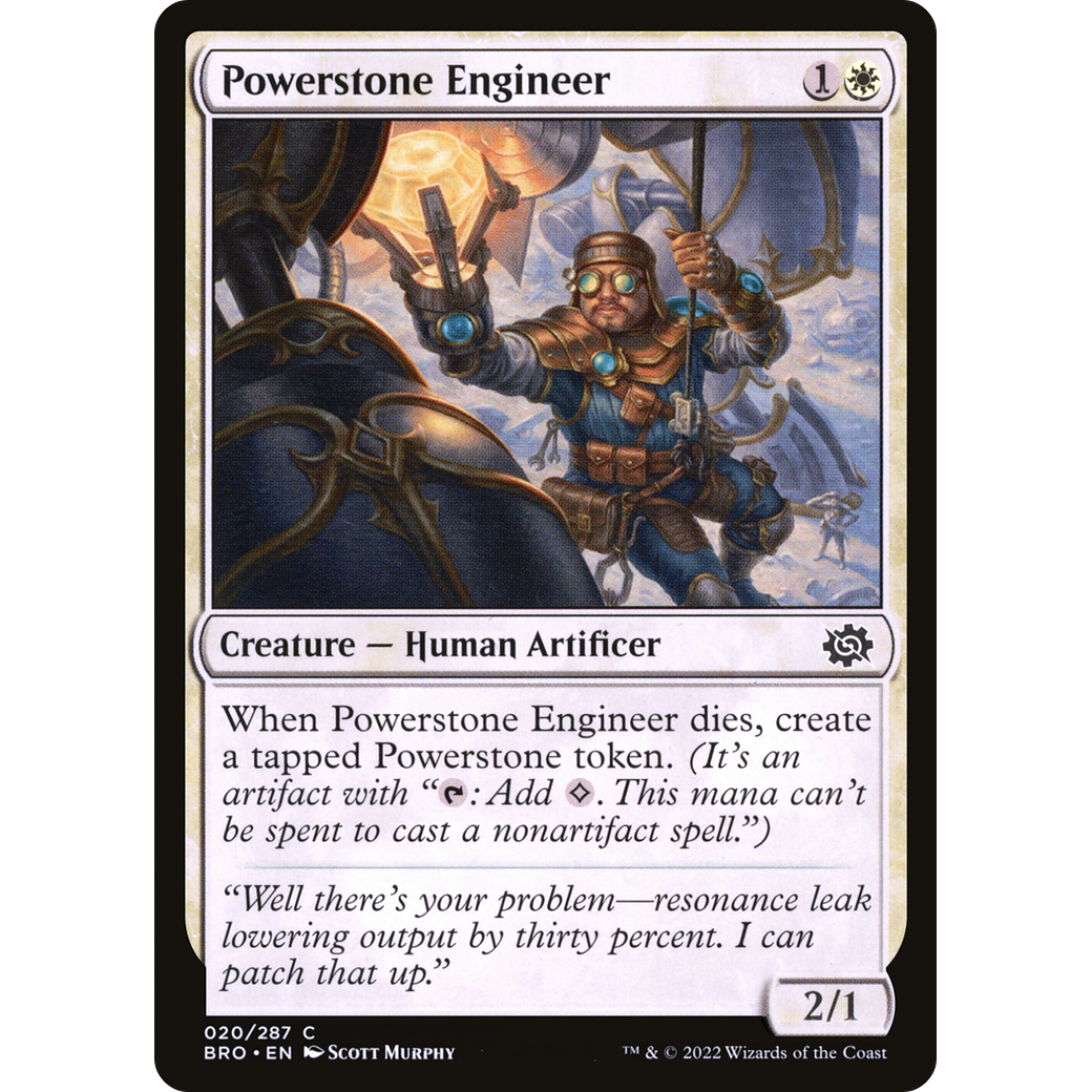 Powerstone Engineer (BRO-020) - The Brothers' War Foil