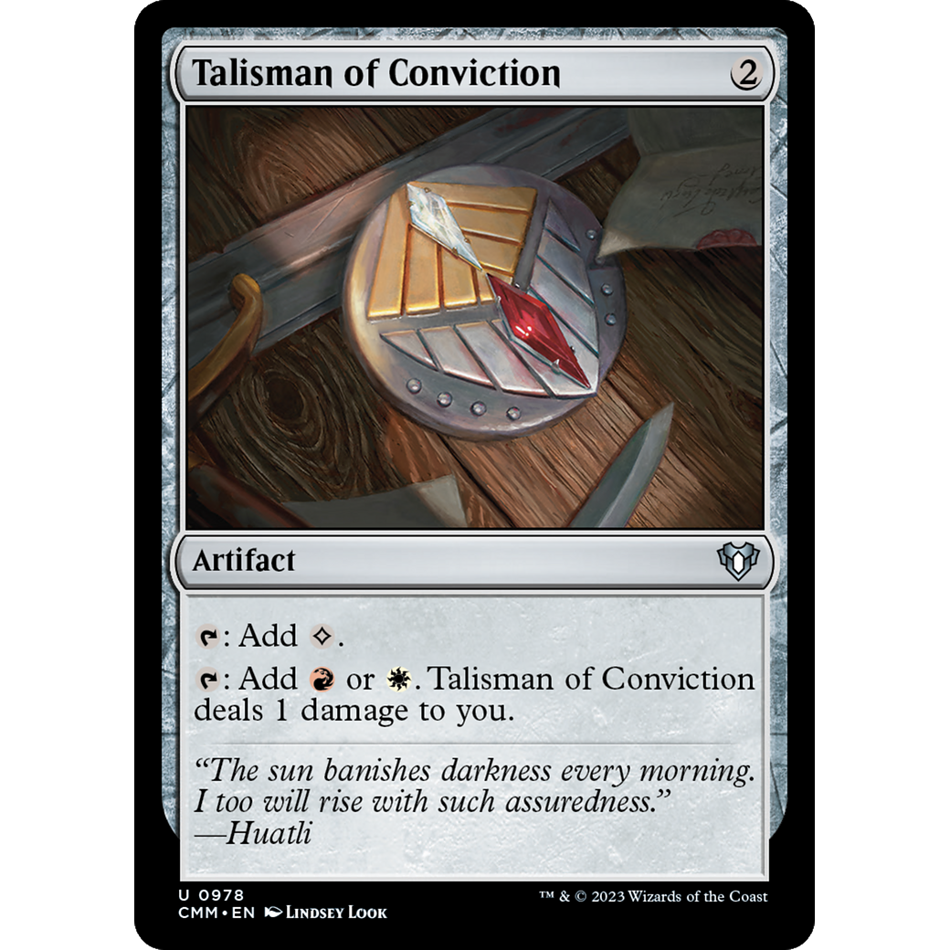 Talisman of Conviction (CMM-978) - Commander Masters