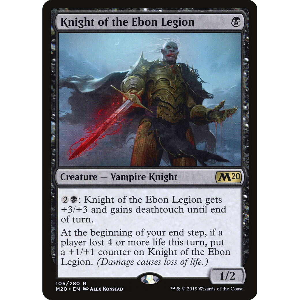 Knight of the Ebon Legion (M20-105) - Core Set 2020