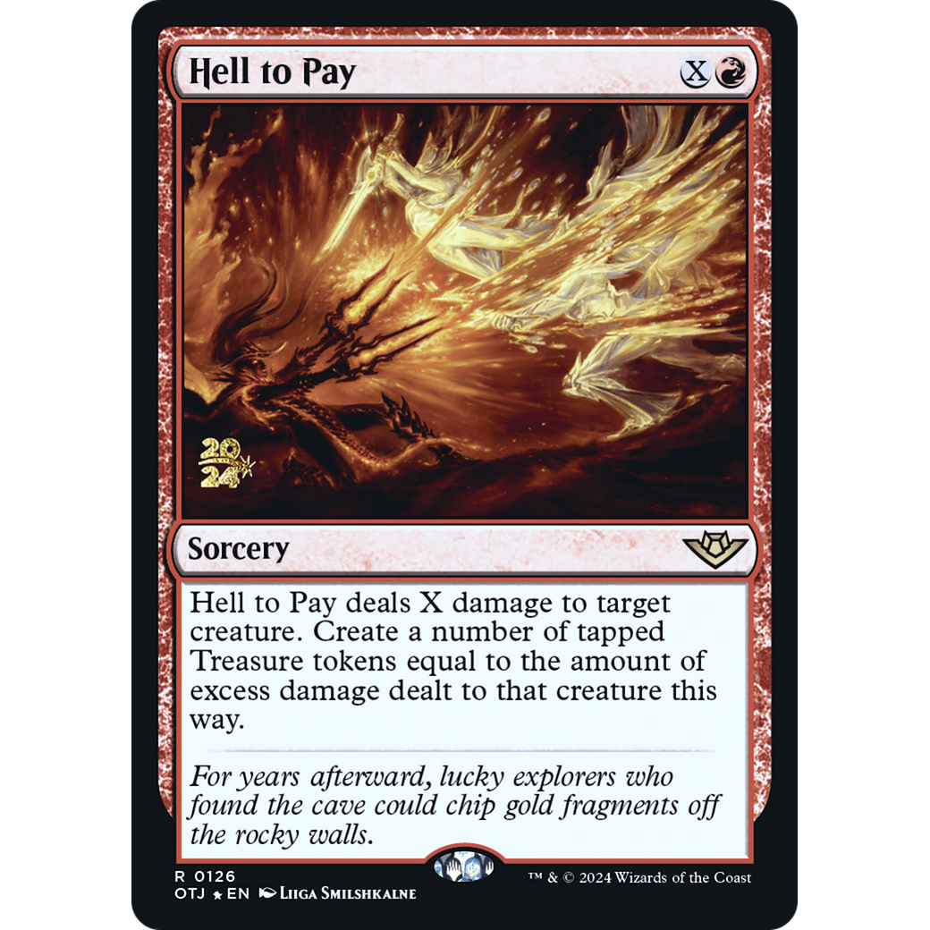 Hell to Pay (PRE-126S) - Outlaws of Thunder Junction Promos Foil