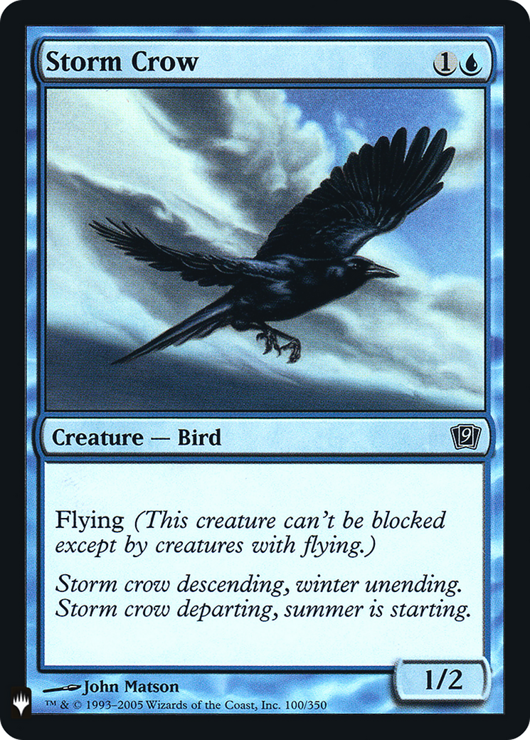 Storm Crow (9ED) (LIST-100) - The List Foil