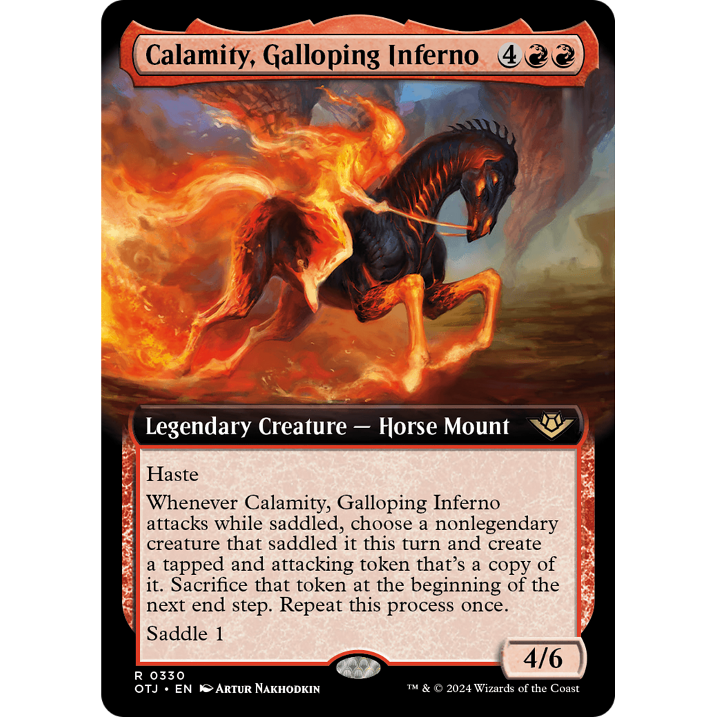 Calamity, Galloping Inferno (OTJ-330) - Outlaws of Thunder Junction: (Extended Art)