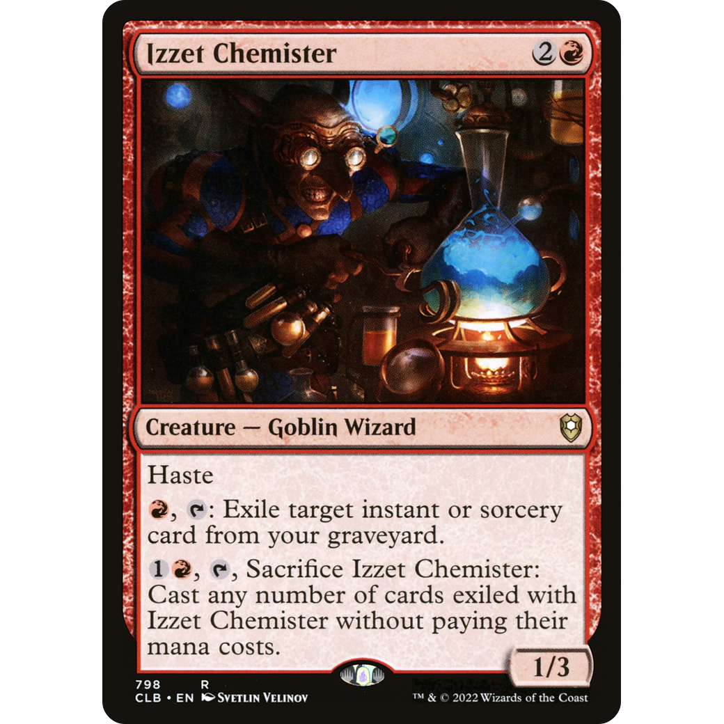 Izzet Chemister (CLB-798) - Commander Legends: Battle for Baldur's Gate