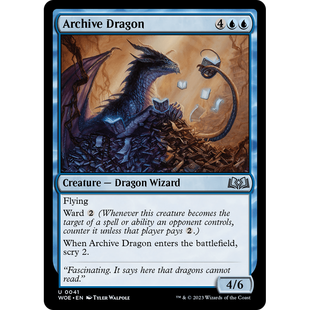 Archive Dragon (WOE-041) - Wilds of Eldraine