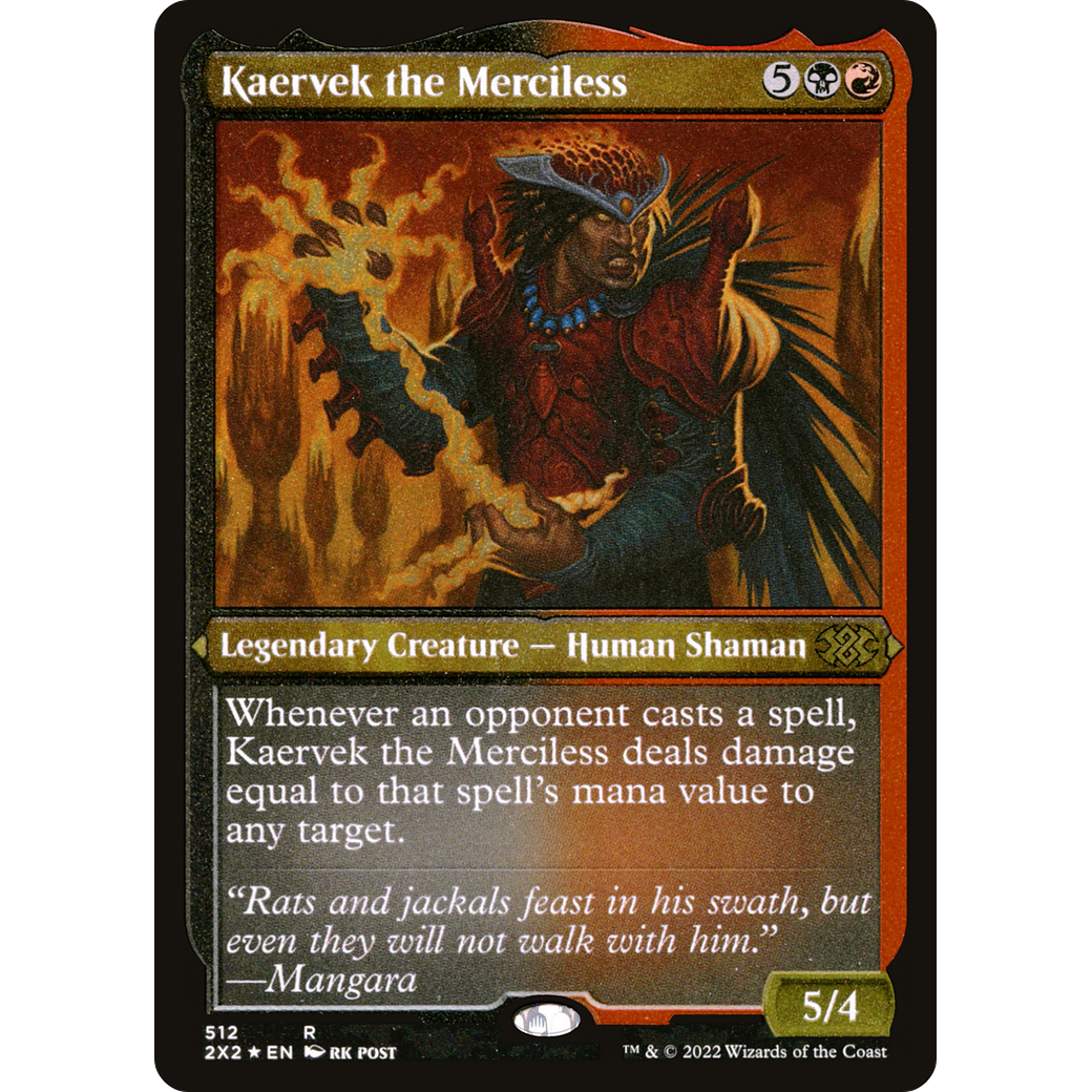 Kaervek the Merciless (Foil Etched) (2X2-512) - Double Masters 2022 Foil