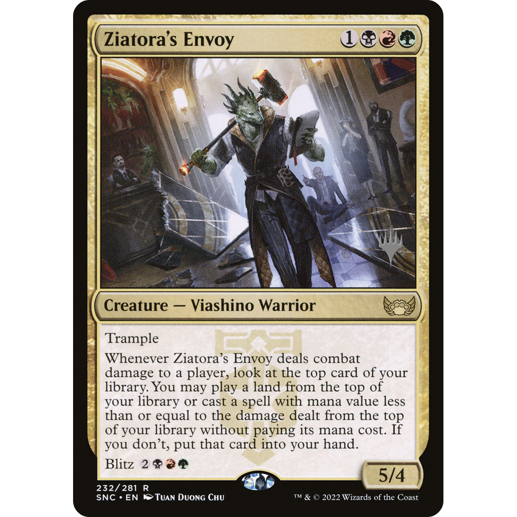 Ziatora's Envoy (PPSNC-232) - Streets of New Capenna Promos Foil
