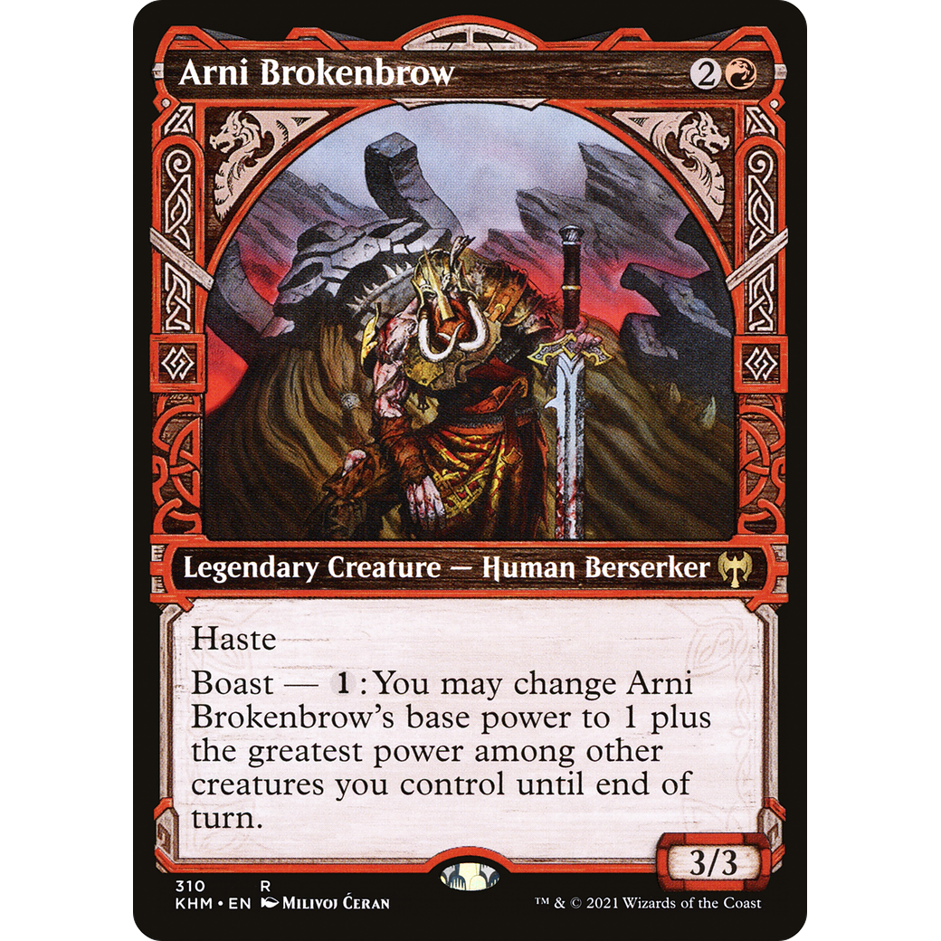 Arni Brokenbrow (Showcase) (KHM-310) - Kaldheim: (Showcase) Foil