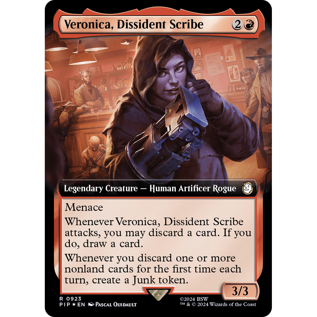 Veronica, Dissident Scribe (PIP-923) - Fallout: (Extended Art) Foil