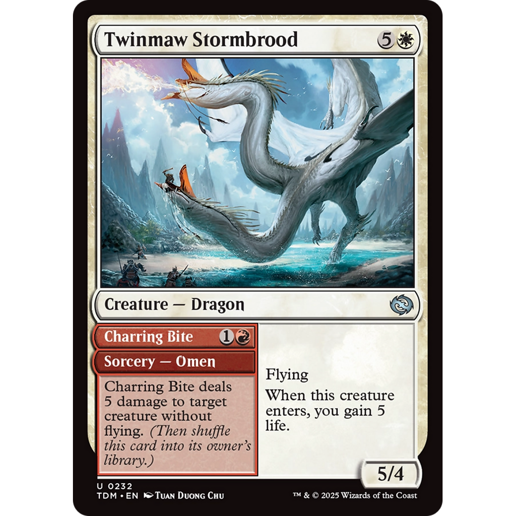 Twinmaw Stormbrood // Charring Bite (TDM-232) - Tarkir: Dragonstorm