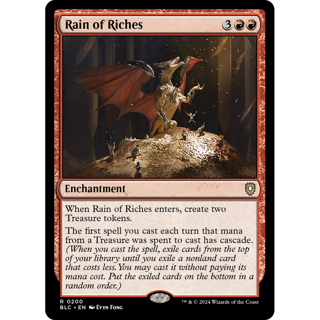 Rain of Riches (BLC-200) - Bloomburrow Commander