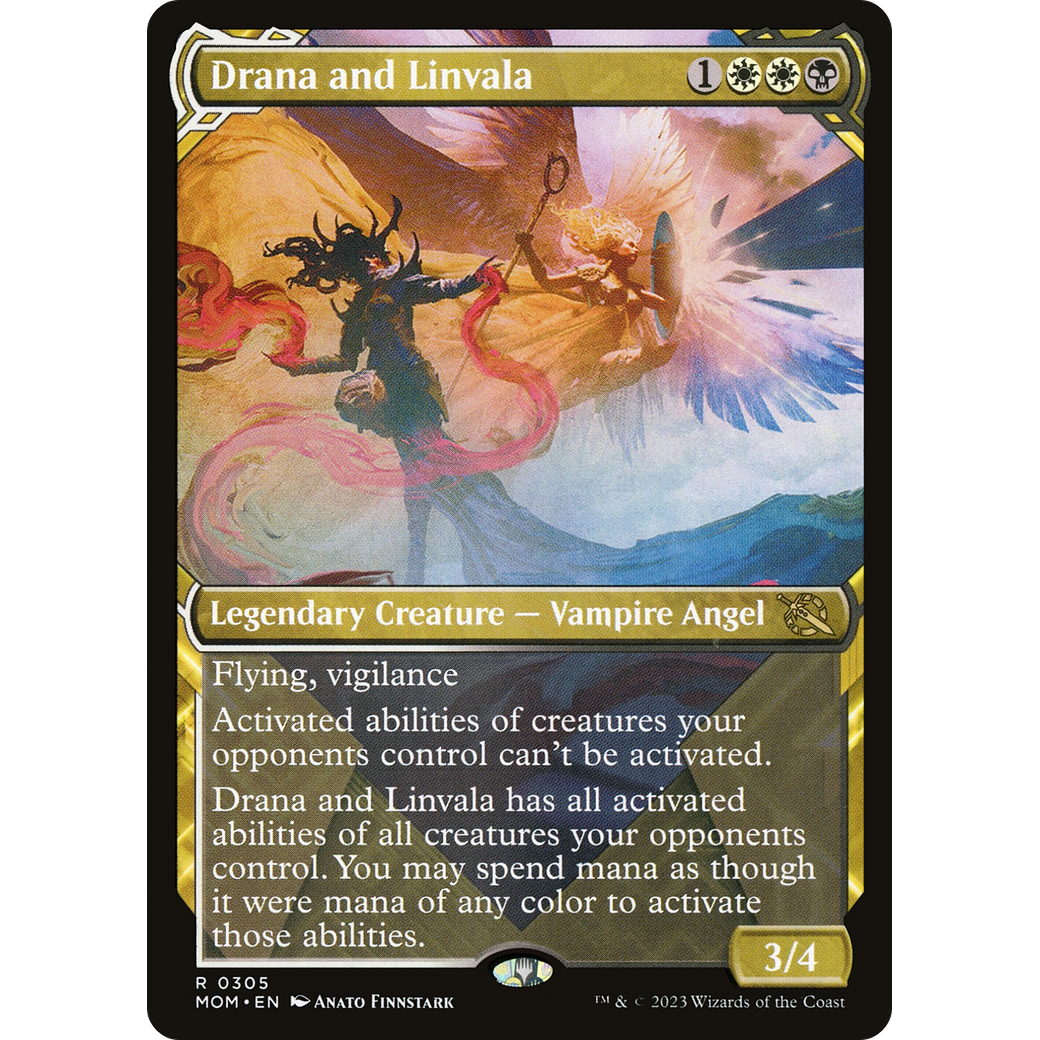 Drana and Linvala (MOM-305) - March of the Machine: (Showcase) Foil