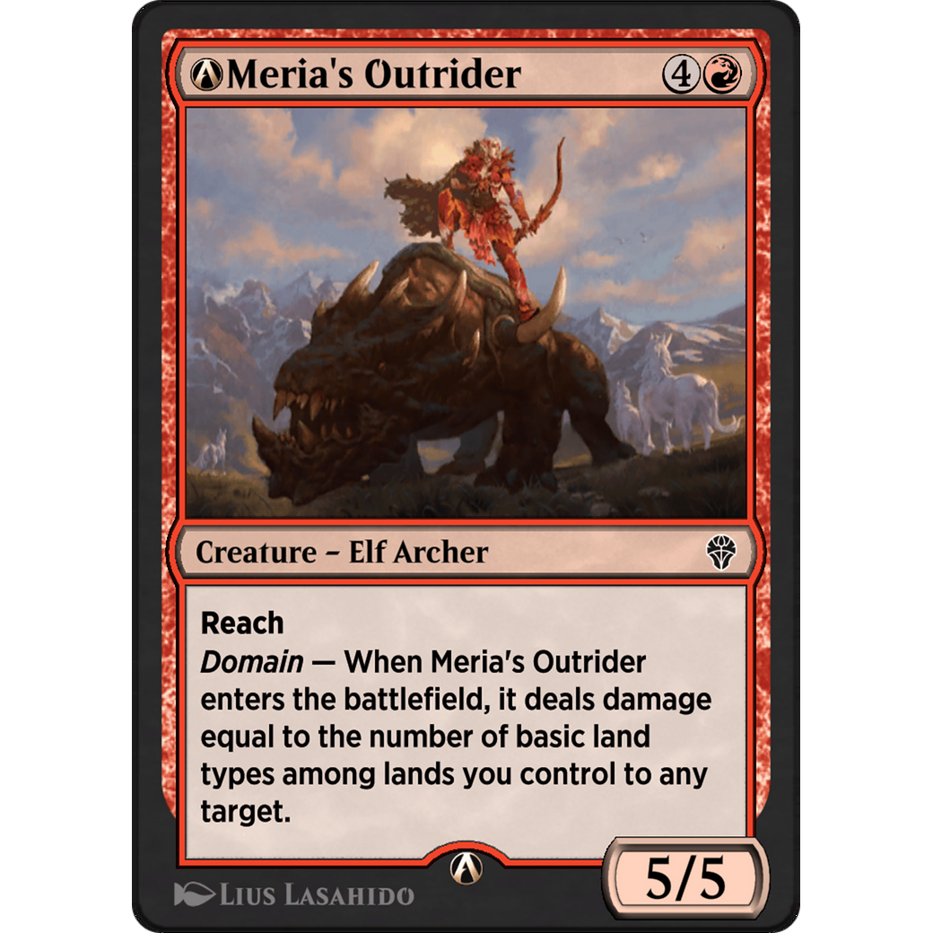A-Meria's Outrider (DMU-A-138) - Dominaria United