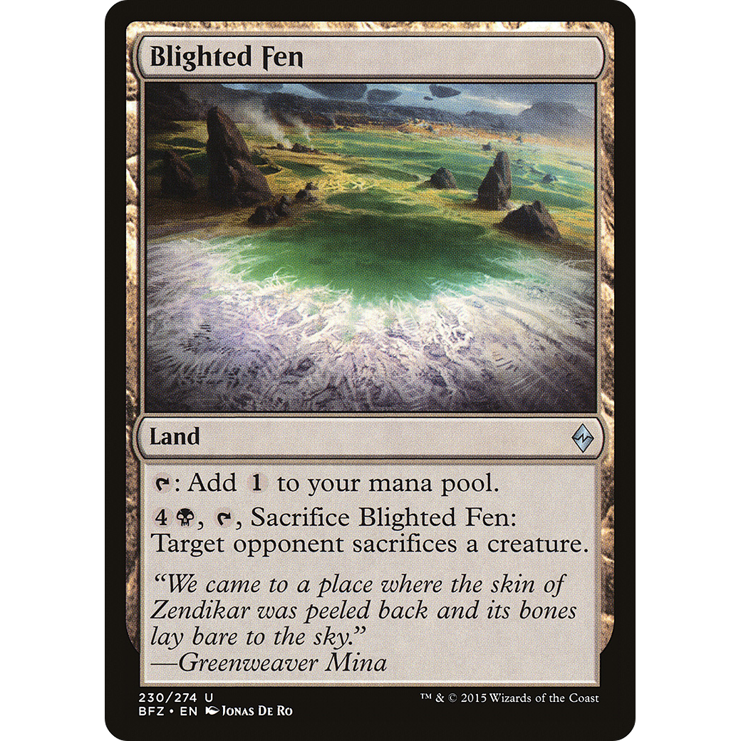 Blighted Fen (BFZ-230) - Battle for Zendikar Foil