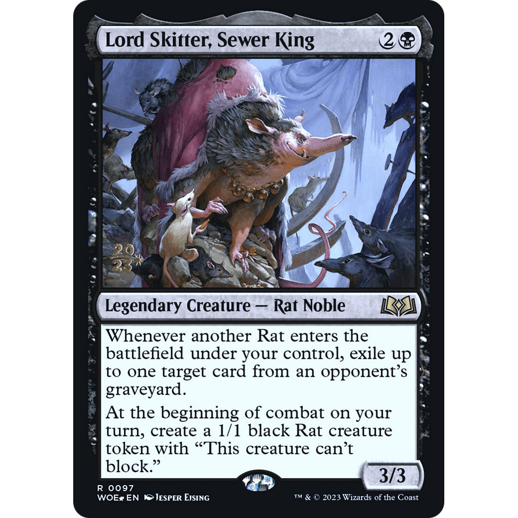 Lord Skitter, Sewer King (PRE-97S) - Wilds of Eldraine Promos Foil